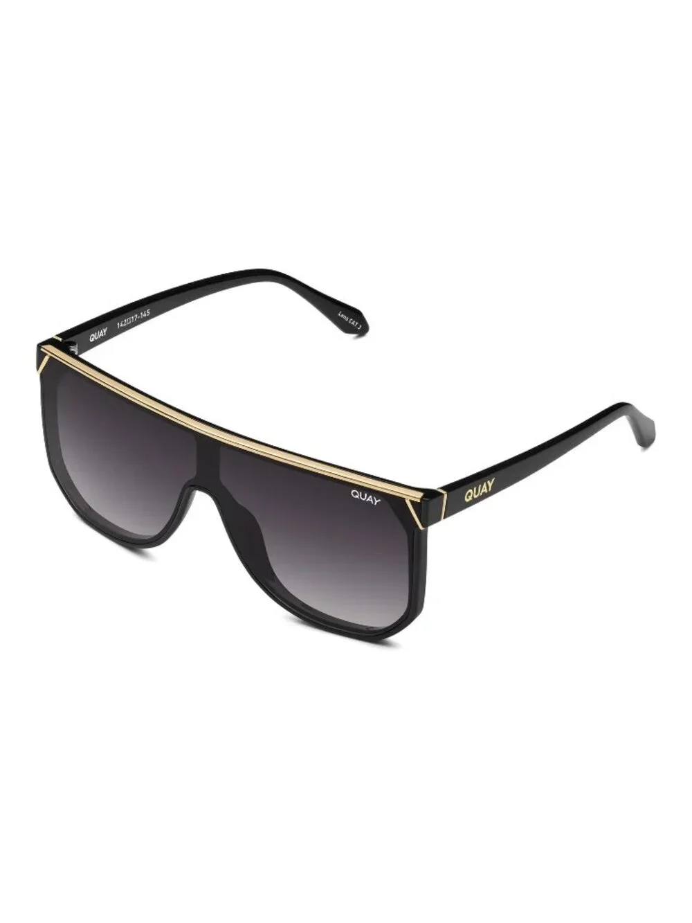 QUAY Headliner Sunglasses - Black Frame / Smoke Lens - NWT - Picture 2 of 7